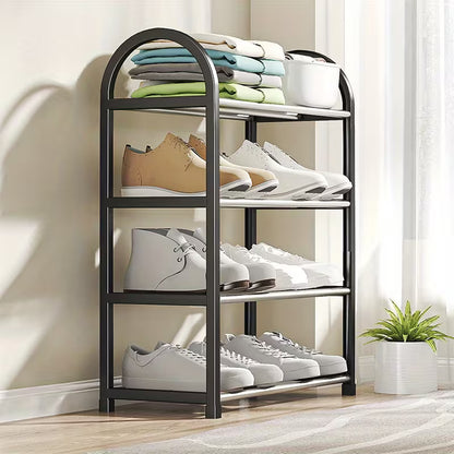4Tier Simple and Practical Stackable Standing Shoe Rack