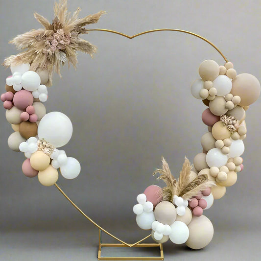 Romantic Heart-Shaped Arch with Iron Frame