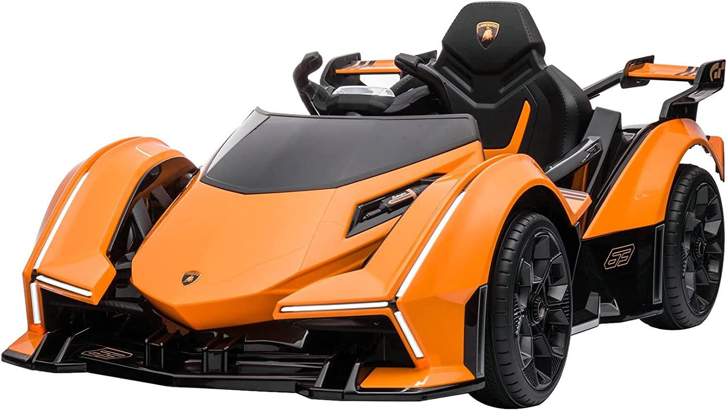 Lamborghini V12 Vision Gran Turismo Ride on Sports Car- Orange