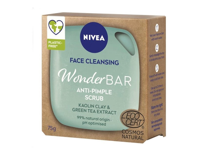 NIVEA Face Cleansing Wonder Bar Anti Pimple Scrub 75g – 190272