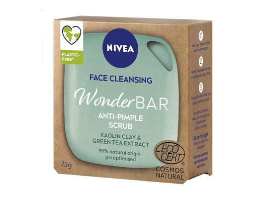 NIVEA Face Cleansing Wonder Bar Anti Pimple Scrub 75g – 190272