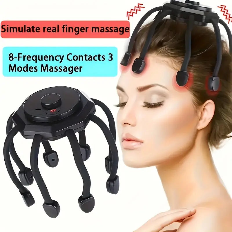 Wireless Electronic Head Massager with 3 Modes