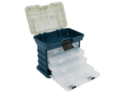 Fishing Tackle Box - 4 Tray with Top Lid Storage