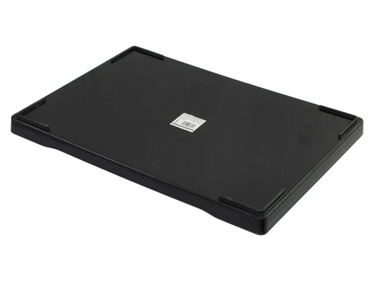 38cm Rectangular Drinks Tray with Raised Edge - Black