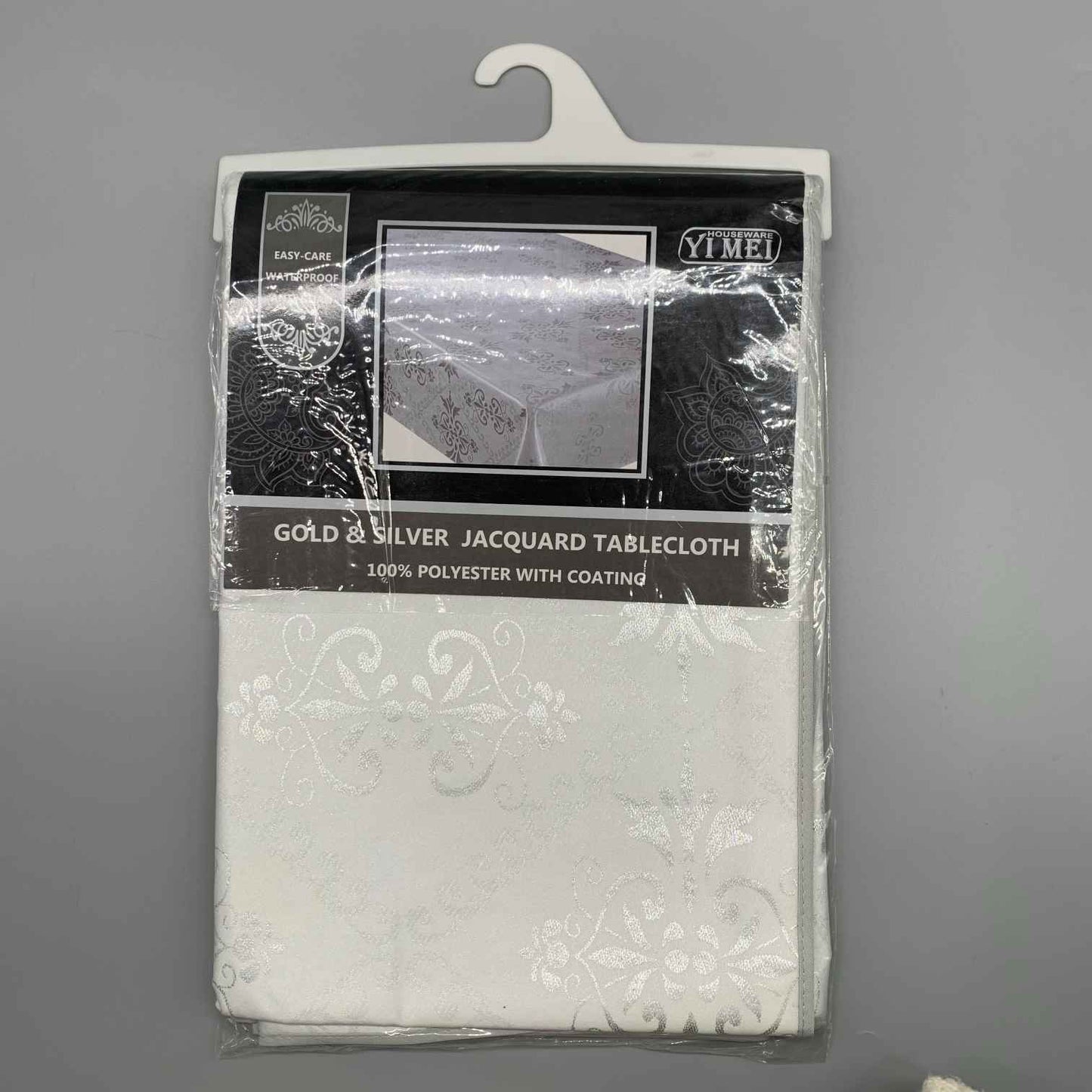 Table cloth (Jacquard Silver, 140*180mm)