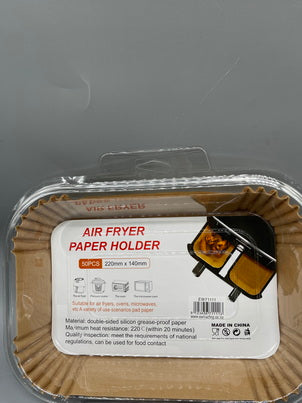 Air Fryer paper holder (50pcs,220x140mm)