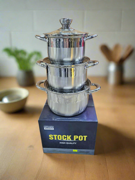 Stainless Steel Stock Pot with Glass Lid
