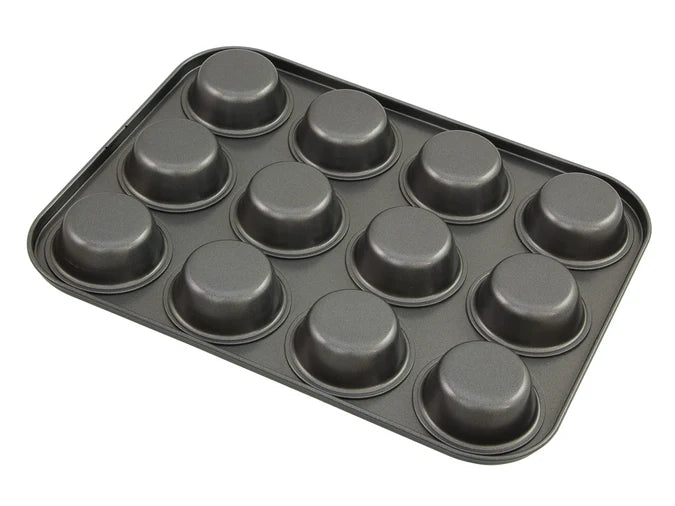 12 Cup Muffin Pan 35cm x 27cm Non-Stick Baking Tray