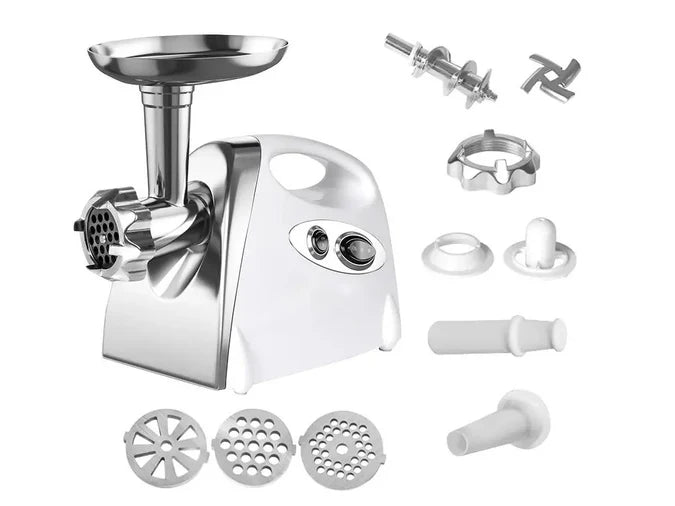 Electric Mincer Meat Grinder with Sausage Funnel & Kibbe Maker Attachments
