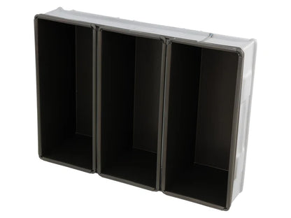 Commercial 3 Tray 700g Loaf Baking Pan with Lid - Heavy Duty Non-Stick