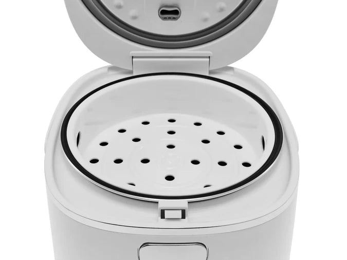 Cup Digital Rice Cooker Steamer - 12 Preset Menus - White