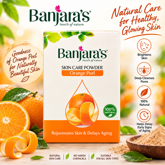 skin care powder -orange peel