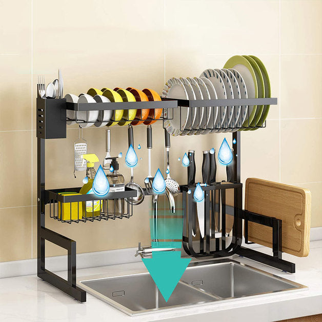 Stainless Counter Top Rack Kitchen Stainless Steel Countertop Sink Rack – Big Bazaar