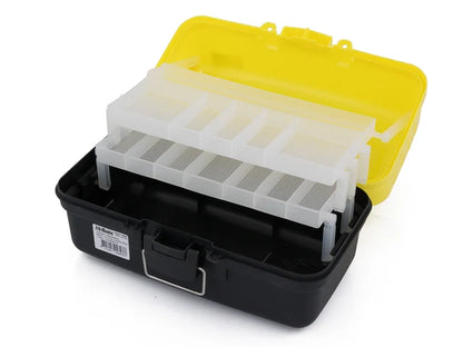 Tackle Box with 2 Fold Out Trays - Yellow