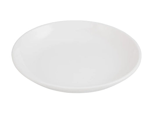 Round Plate Melamine Deep White 25cm / 10"