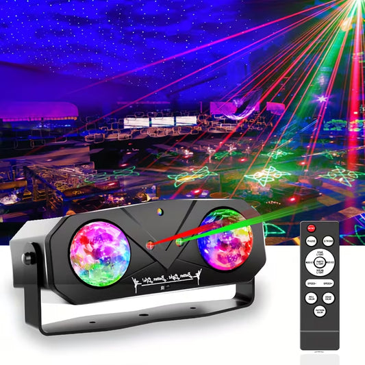 Double Magic Ball Laser Light with Remote Control