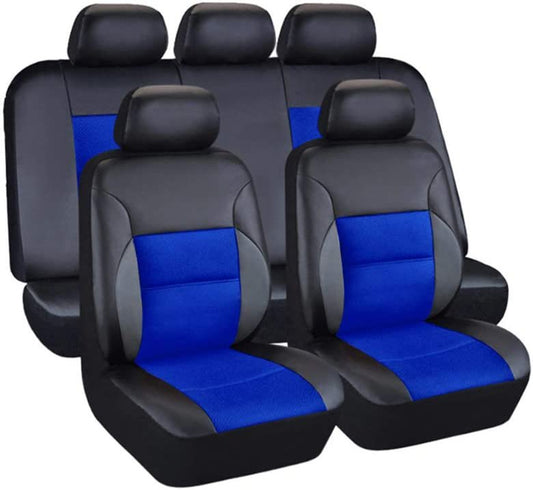 Car Seat Cover Fabric - Blue & Black