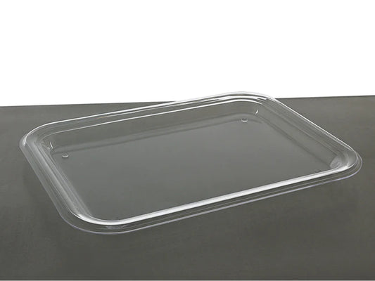 Small Serving Tray with Domed Food Cover Lid - Polycarbonate 46x36cm