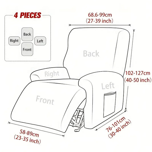 Stretch Spandex Sofa Cover Recliner