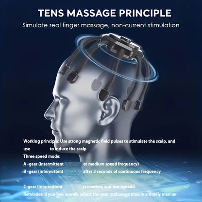 Wireless Electronic Head Massager with 3 Modes