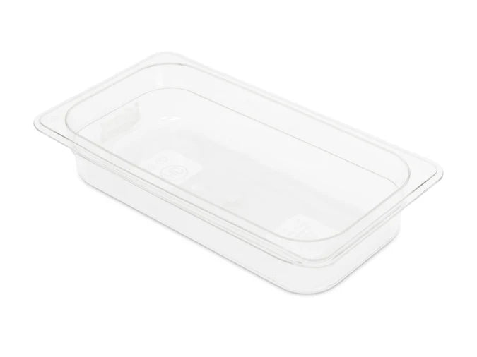 1/3GN 65mm Gastronorm Pan - Clear Polycarbonate - Food Grade