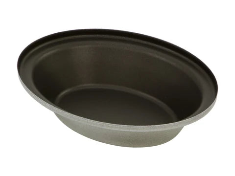 Oval Pie Tin (13x10x3cm) - Self Cutting - Teflon Coated Steel
