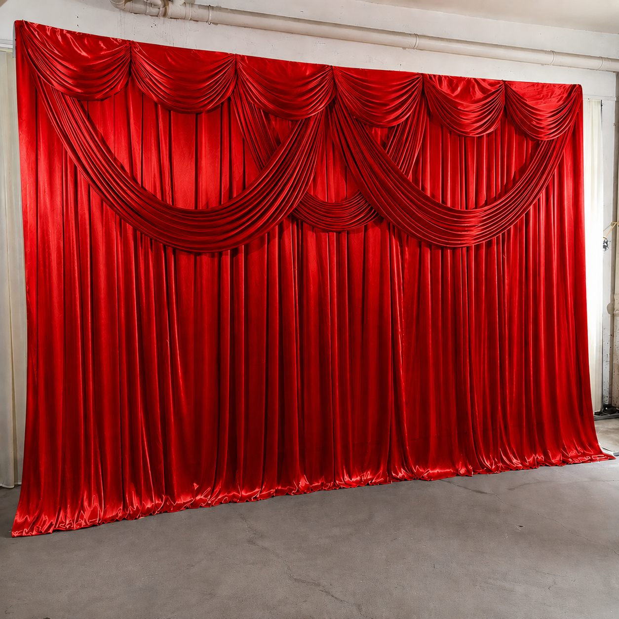 Backdrop With 3PCS Drape 3Mx6M