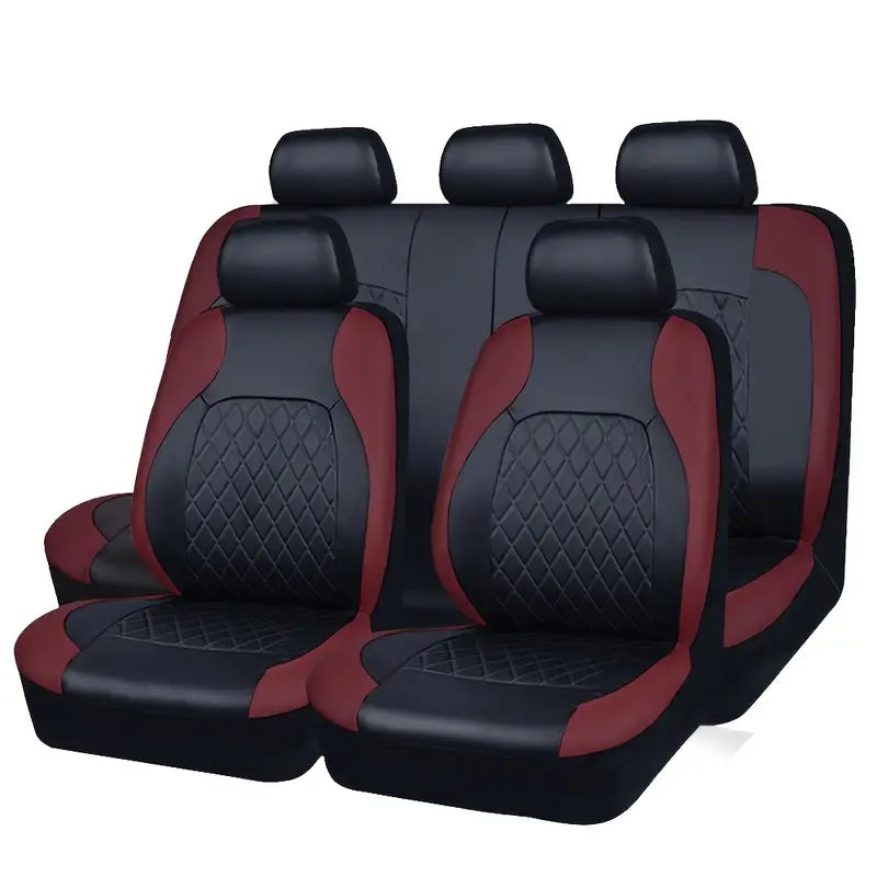 PVC Leather Universal Size Car Seat Cover 5 Seats