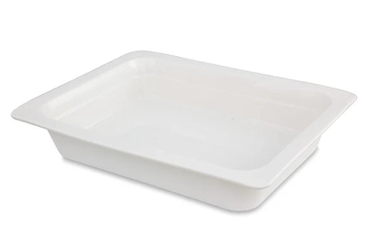 Ceramic Steam Pan - 1/2 GN 55mm - White Bain Marie Dish