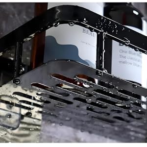 Multipurpose Aluminium Bathroom Wall Mounted Storage Organizer Shelf Holder/Rack/Bathroom Accessories (Black)