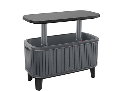 Bevy Bar Wood 2-in–1 Beverage & Snacks Serving Station