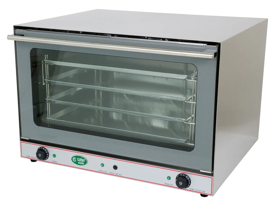 Commercial Turbo Convection Oven + Steam Function - 4 Tray - Dual Fan - 6.4kW