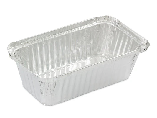 50 Medium Oblong Foil Tray Containers - 840ml - 19cm x 11cm x 5.5cm)
