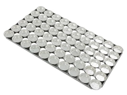 16" Pie Baking Tray - 60x Round 65cm x 2cm Deep - Self Cutting Stainless Steel