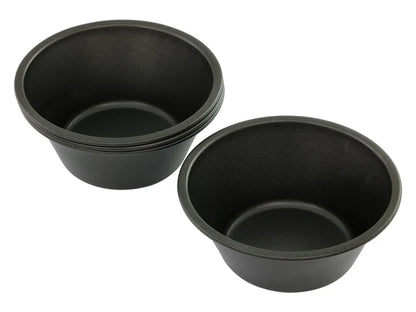 Pie Dish Round 12cm x 5cm Deep Non-Stick Pan Tart Tin - Set of 4