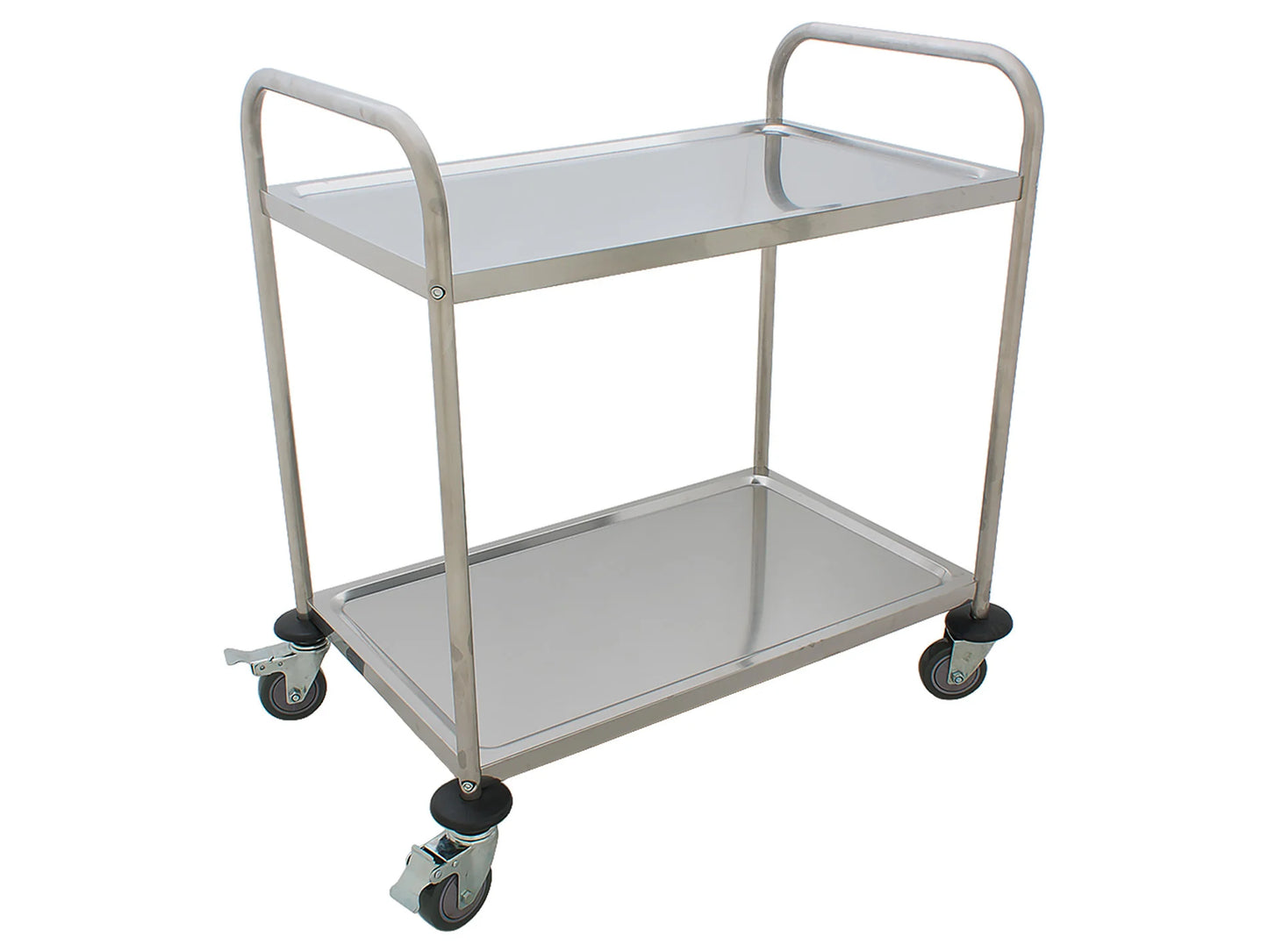 Trolley 2 Tier Service Cart S/S - Commercial Kitchen - 850 x 525 x 935mm High