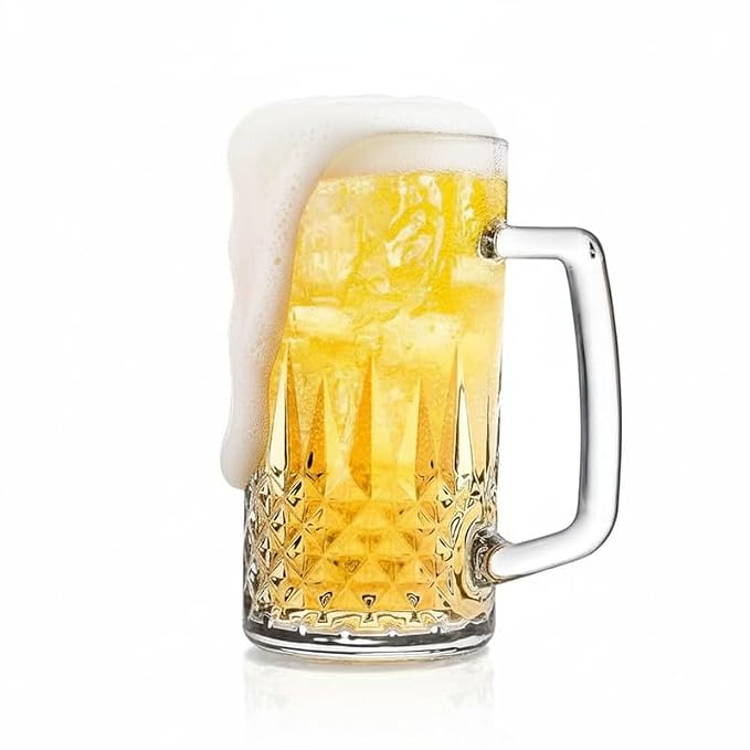 Glass Beer Mug - Transparent