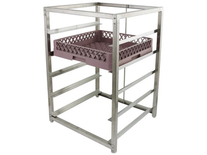5 Tier Dish Rack S/S Undercounter Shelving - 50cm x 50cm Dishwasher Trays