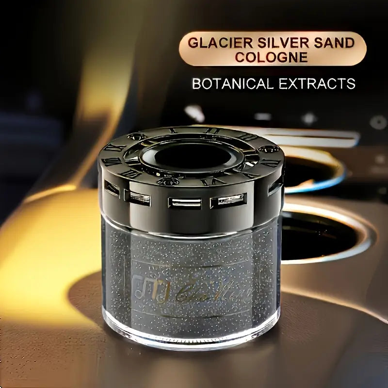 Cologne Black Car Air Freshener - Solid Balm & Scented Tablets for Odor Elimination