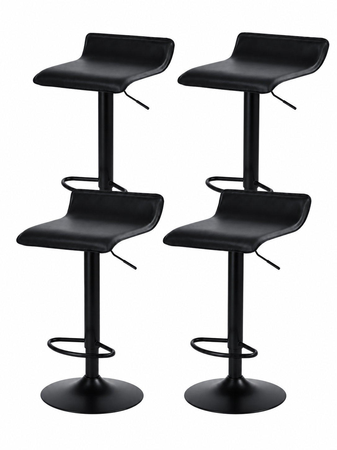 Bar Stool - 4 Pcs Combo Deal 618 black