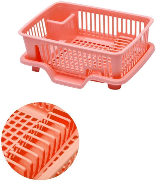 Dish Drying Rack Multipurpose Plastic Dish Drainer with Drip Tray