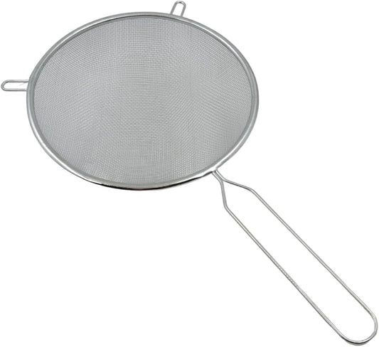 Big Stainless Steel Mesh Strainer with Long Handle