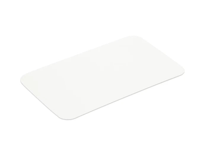 50 Medium Oblong Foil Tray Containers with Lids - 840ml - 19cm x 11cm x 5.5cm