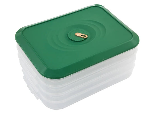 240 Dumpling Fridge & Freezer Storage Box - 4 Layer - Non-Stick & Fresh Seal