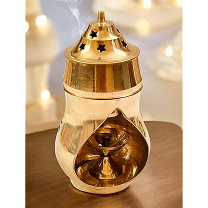 Brass Camphor Aroma Incense Burner Lamp Diffuser