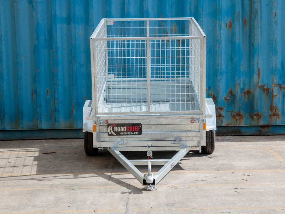 Trailers For Sale Cage 7x4 Trailer with Jockey Wheel - Assembled ROADCHIEF