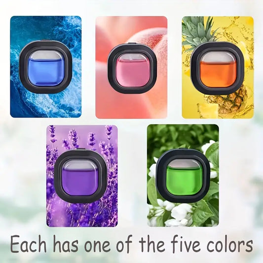 5pcs Small Black Air Freshener for Car Vent