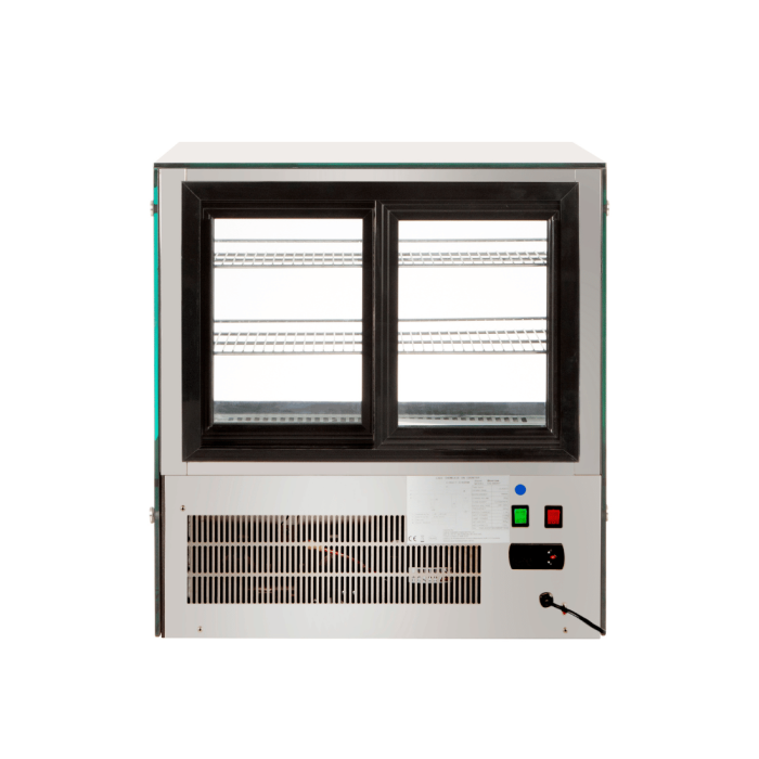Bonvue counter top square glass cold food display - GN-660RT