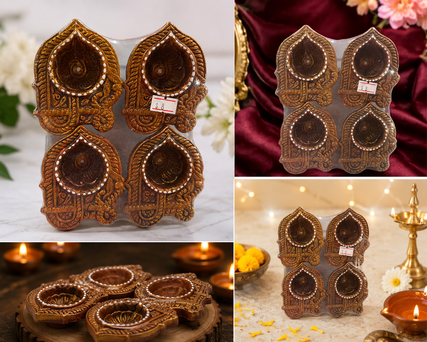 Diya Set  Pack of 4