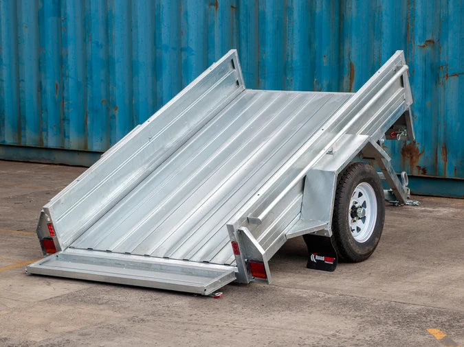 Trailer 8x4 Tilting Deck (No Cage) with Jockey Wheel